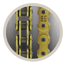Corrente de transmissão RK 520XRE XW-Ring dourada
