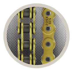 Corrente de transmissão RK 520XSO RX-Ring dourada