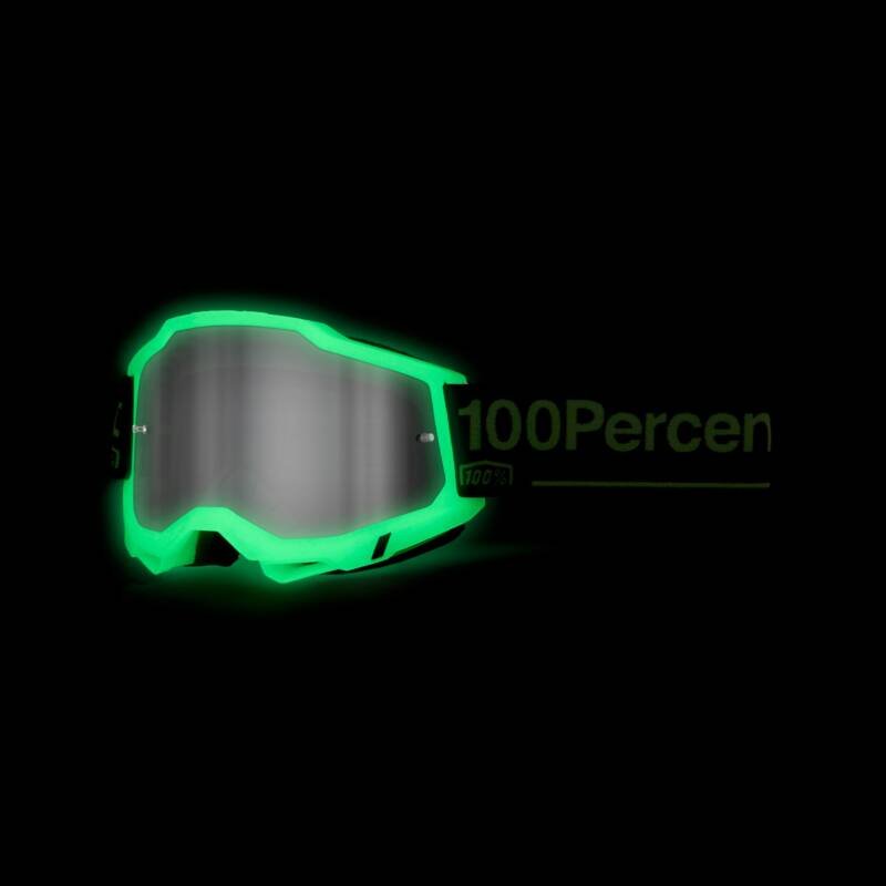 Óculos 100% Accuri 2 glow, lente prata espelhada, vista de três quartos
